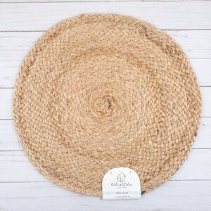 Homewear Jute Braided Placemat Centerpiece Tan 15 in
